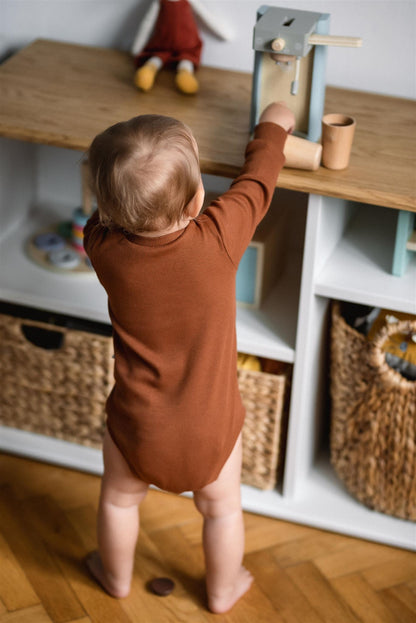 Střih na dětské body s rozepínáním na rameni "Baby" 50 -98 - Šibabi.cz