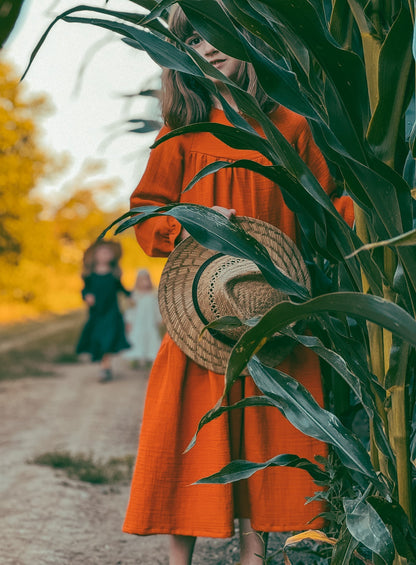 Střih na dětské mušelínové šaty "Romance" - 80 - 134 - Šibabi.cz