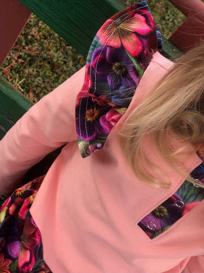 Střih na dětské šaty s dlouhým rukávem "Penelope" 62 - 134 - Šibabi.cz