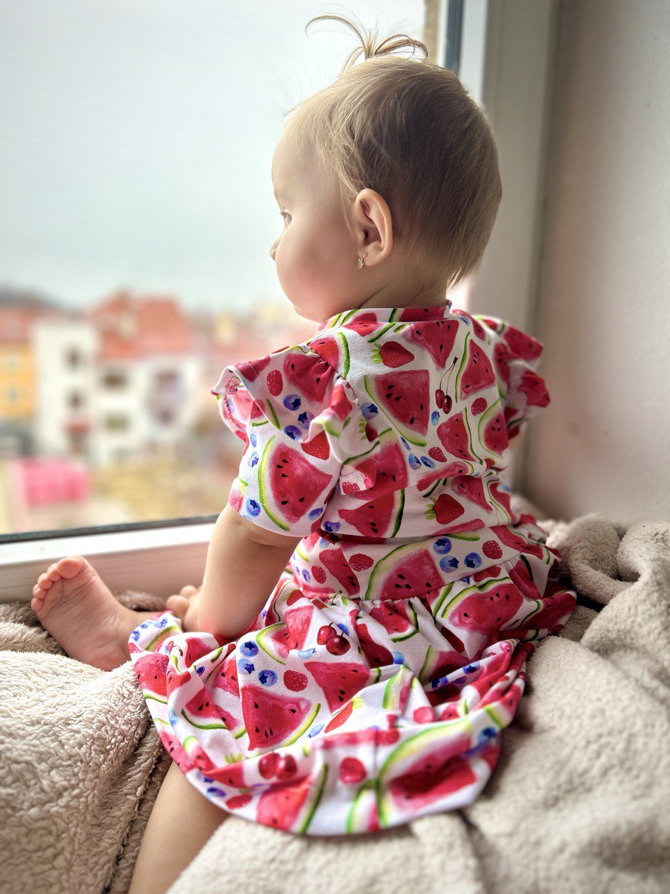 Střih na dětské šaty s dlouhým rukávem "Penelope" 62 - 134 - Šibabi.cz