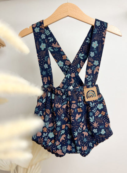 Střih na dětské vysoké šortky s kšandami "Joss" - 62 -104 - Šibabi.cz