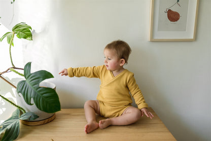 Střih na dětské zavinovací body "Wrap" - 50 - 98 - Šibabi.cz