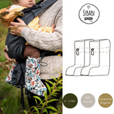 Střih na softshellové capáčky zateplené "Carrier" - 0 - 2 roky - Šibabi.cz