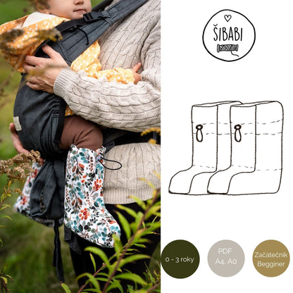 Střih na softshellové capáčky zateplené "Carrier" - 0 - 2 roky - Šibabi.cz