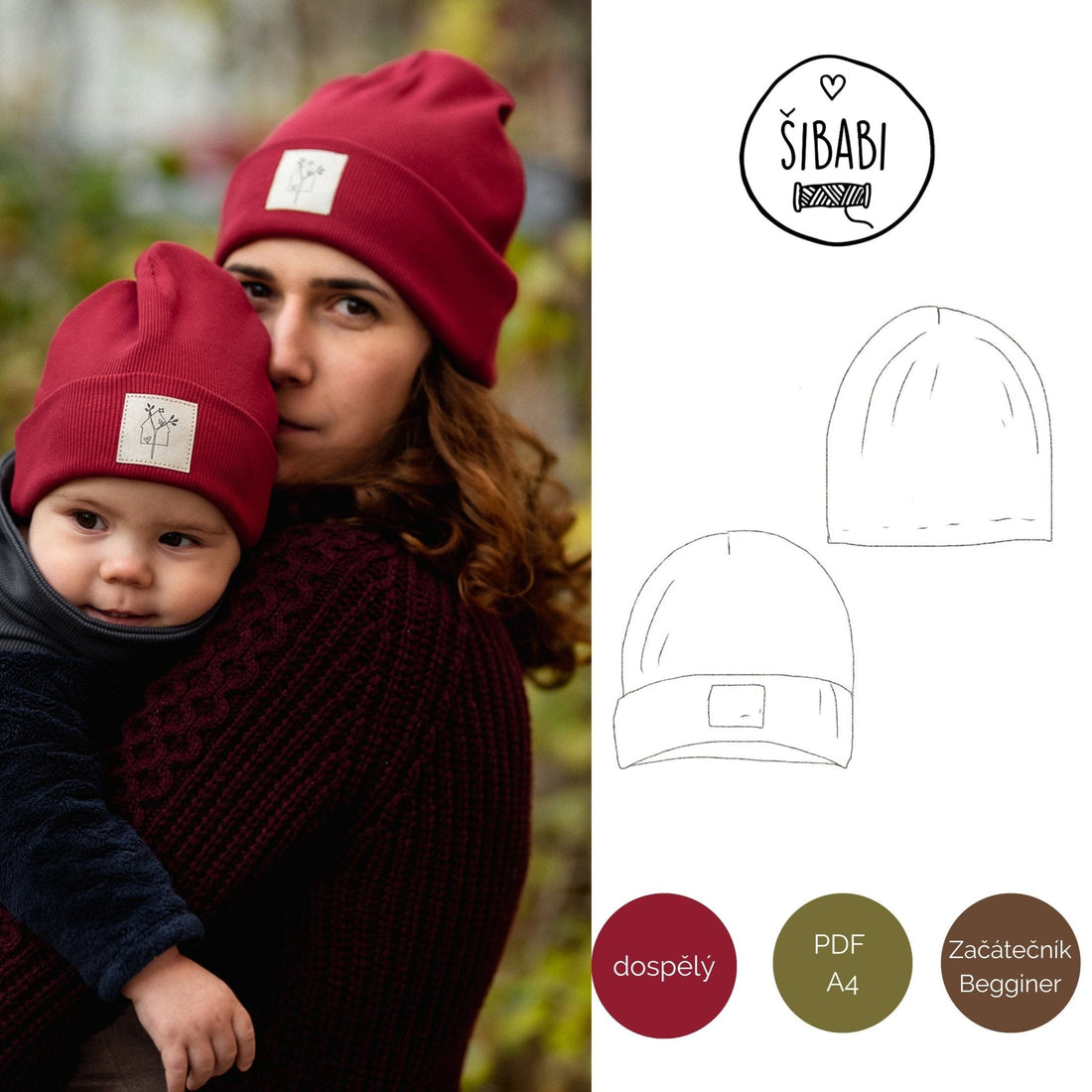 Střih na žebrovanou čepici pro dospělé "RIBB" - Šibabi.cz