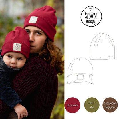 Střih na žebrovanou čepici pro dospělé "RIBB" - Šibabi.cz