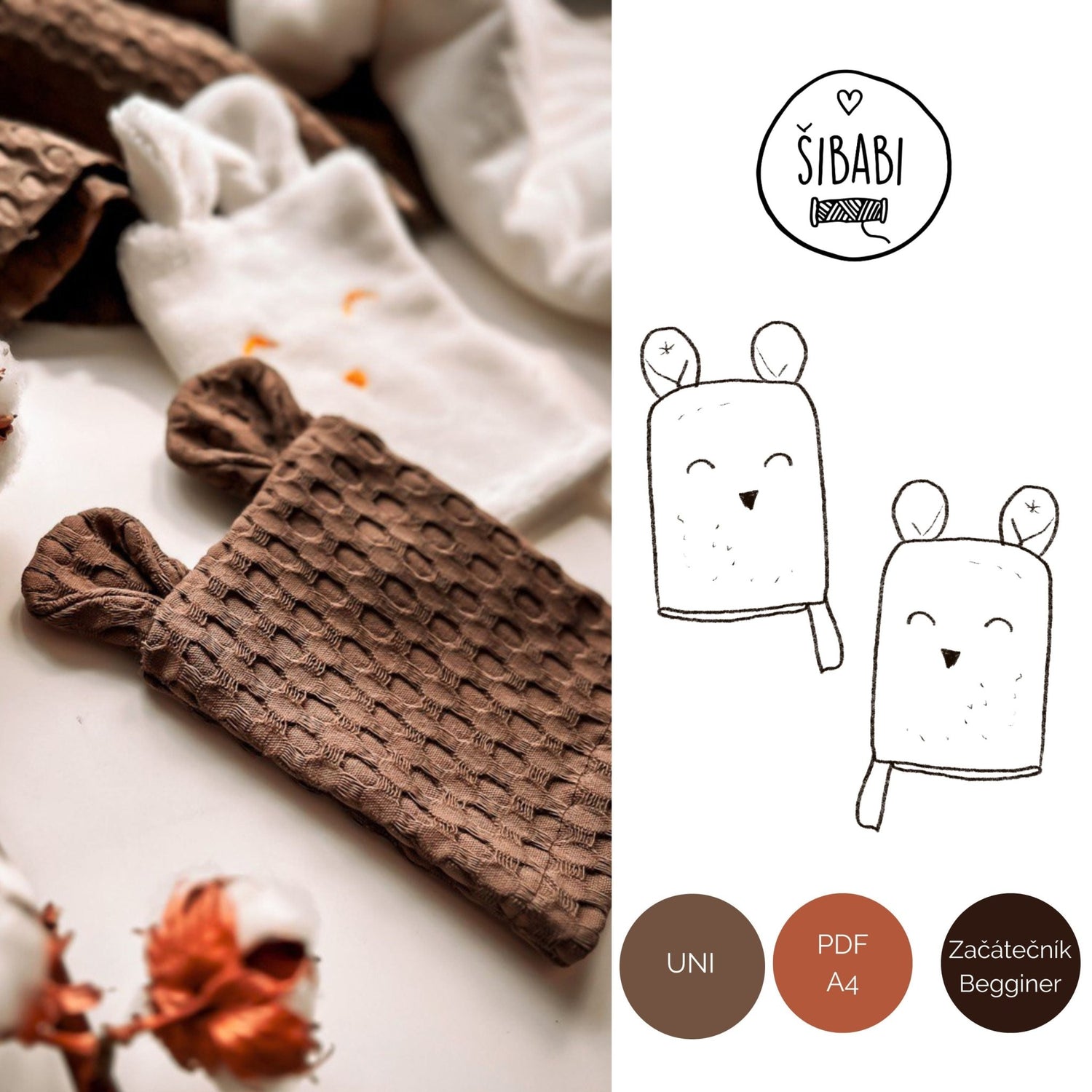 Střih na žínku do koupele "Bath" - Šibabi.cz