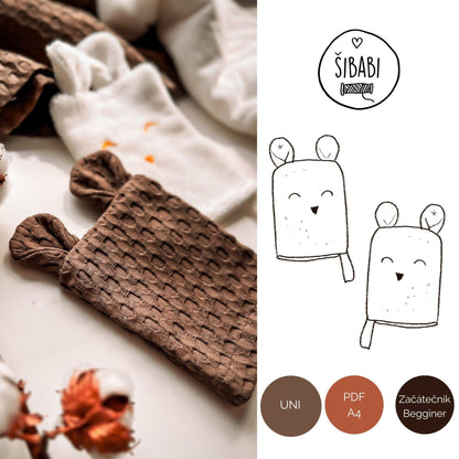 Střih na žínku do koupele "Bath" - Šibabi.cz